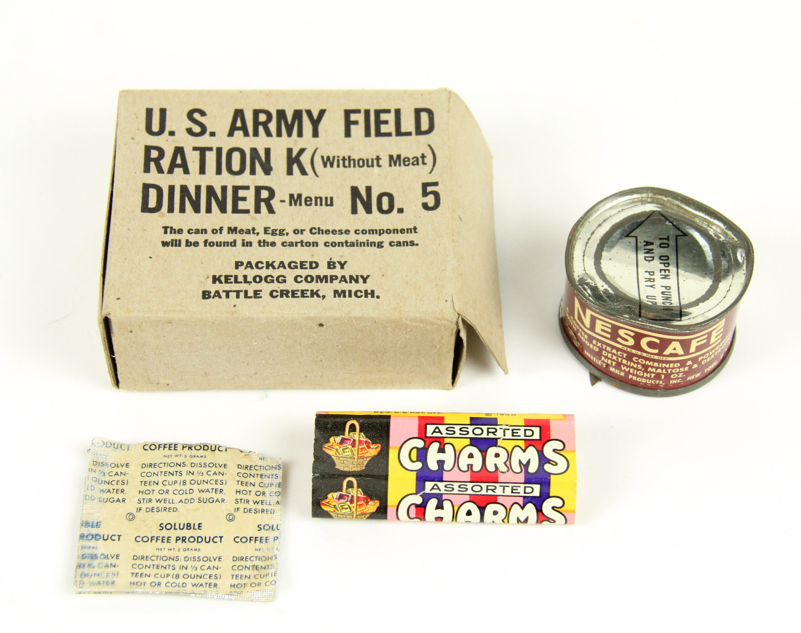 US WW2 Field Ration-K Menu No5 - Market Garden Militaria